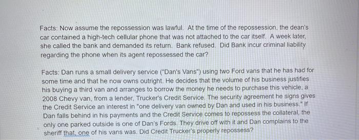 Repossession Facts: Big Bank hires Big Mike as
