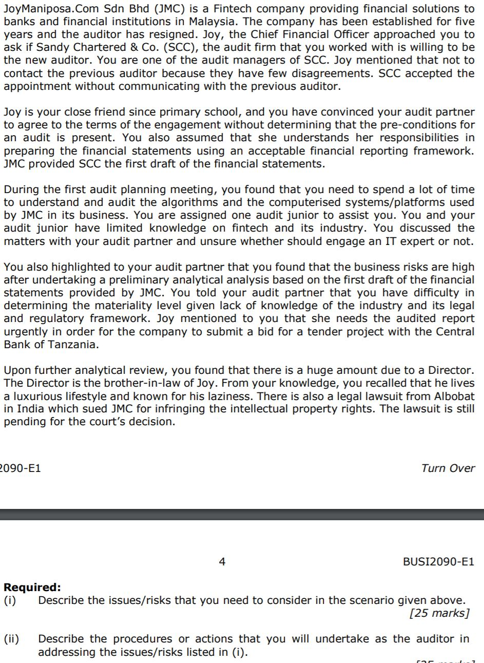 JoyManiposa.Com Sdn Bhd (JMC) is a Fintech