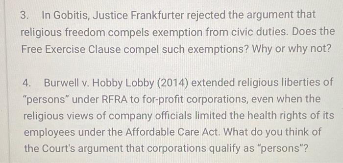 it possible can you help me please 3. In Gobitis,