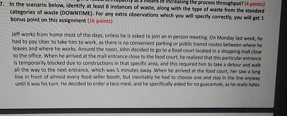 Pls read question for extra observation there is