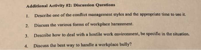 Just answer 3 & 4! Additional Activity #2: