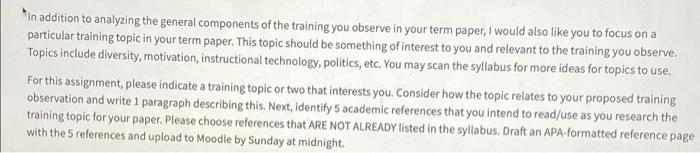 The training i am observing is Hazing prevention