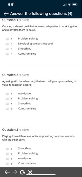 5:51 Answer the following questions (4)