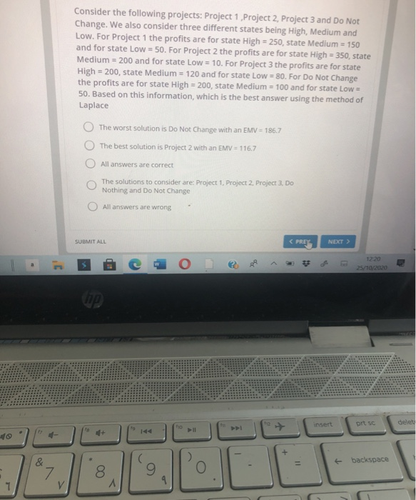 asap Consider the following projects: Project 1 ,