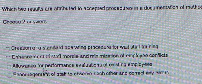 Which two results are attributed to accepted