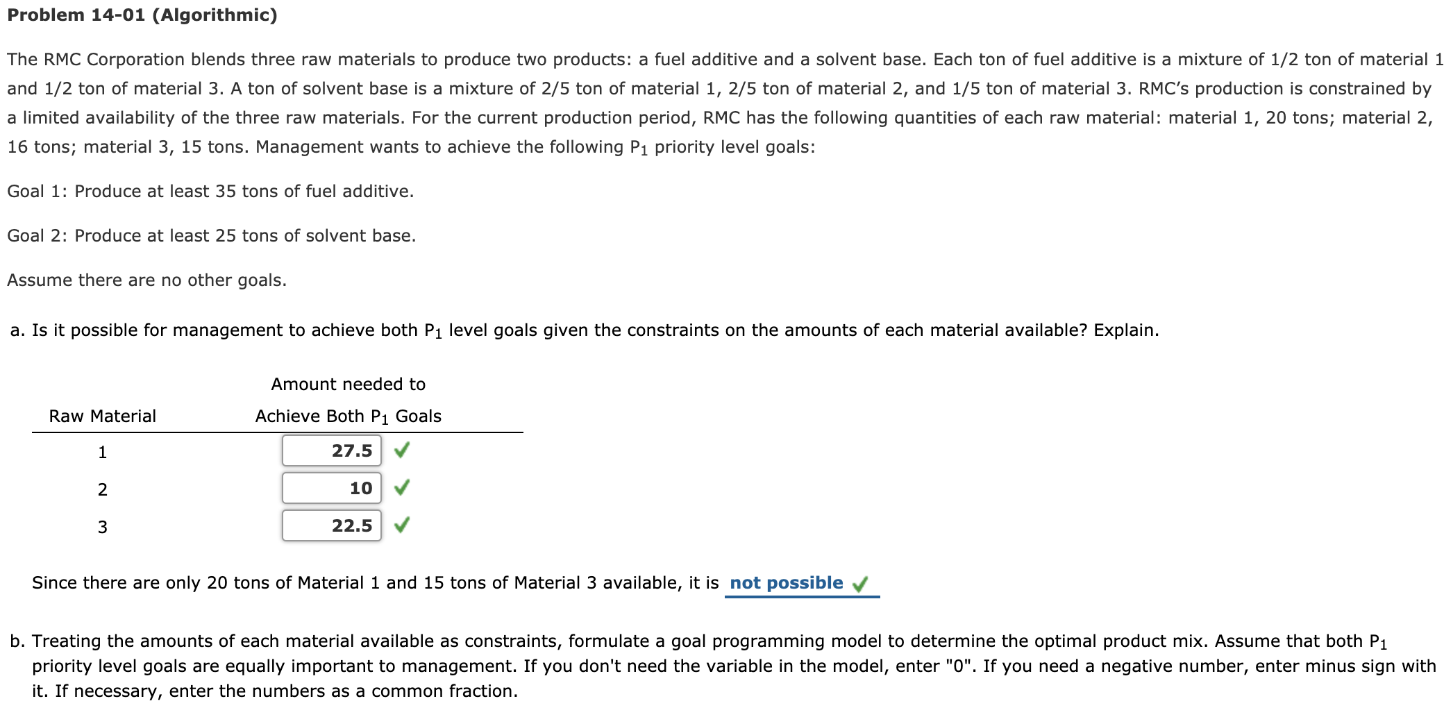 Just need graph! Problem 14-01 (Algorithmic) The