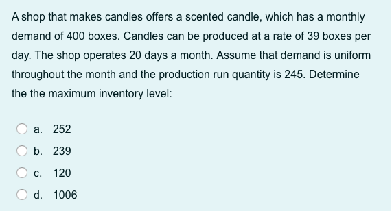 A shop that makes candles offers a scented