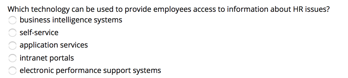 Which technology can be used to provide employees