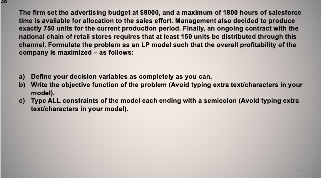 Problem 1) (Anderson et al, 2008) Electronic