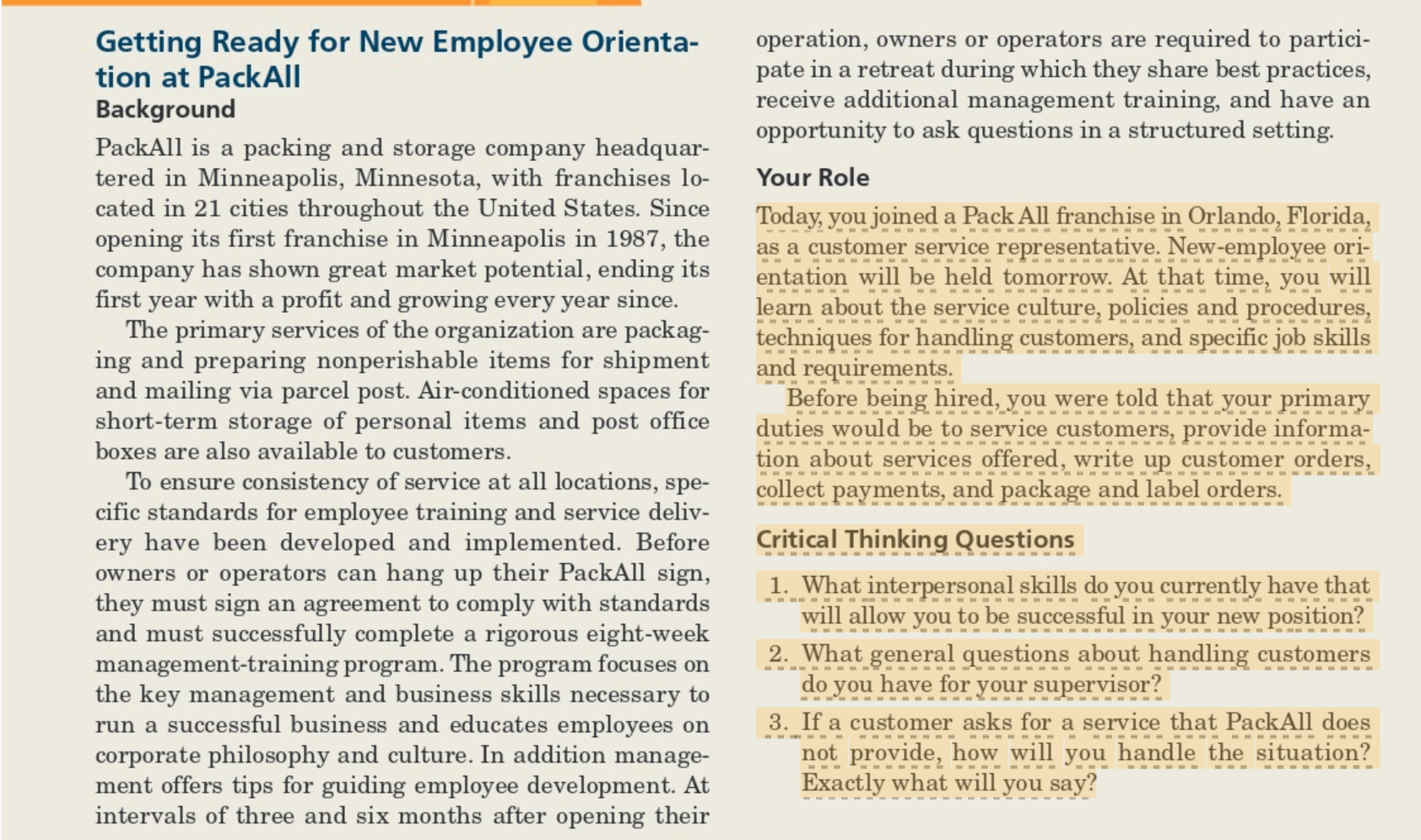 Getting Ready for New Employee Orienta- tion at