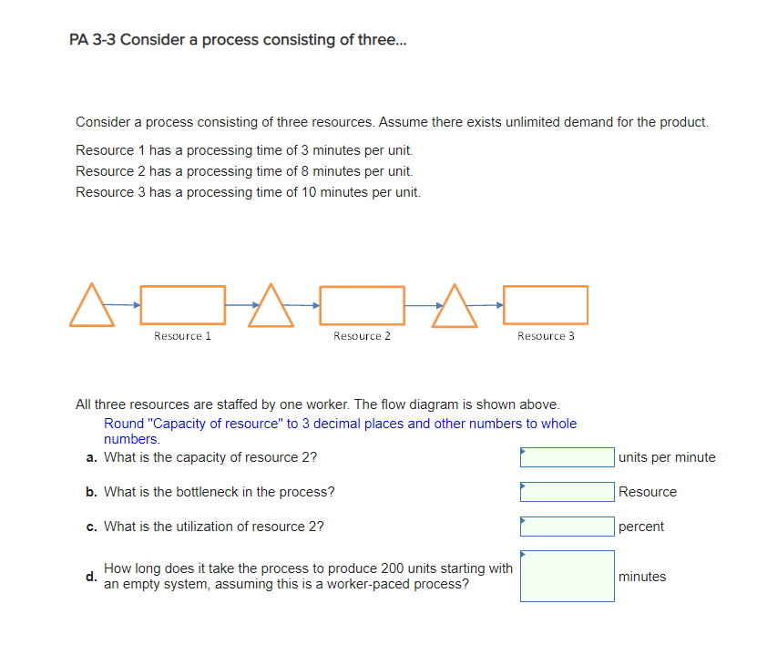 PA 3-3 Consider a process consisting of three...