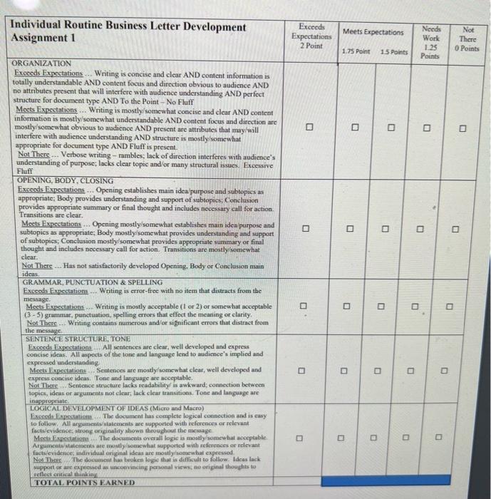 Please supply a letter according to directions.