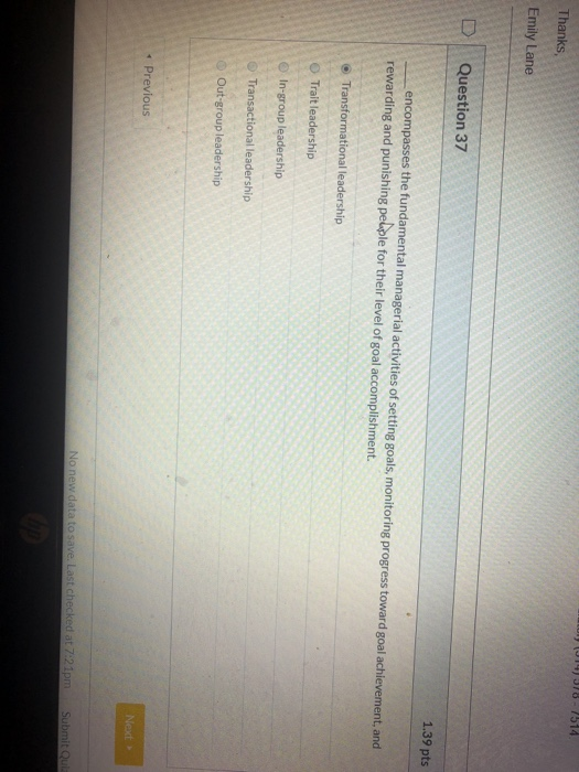 (014) 378 - 7514 Thanks Emily Lane Question 37