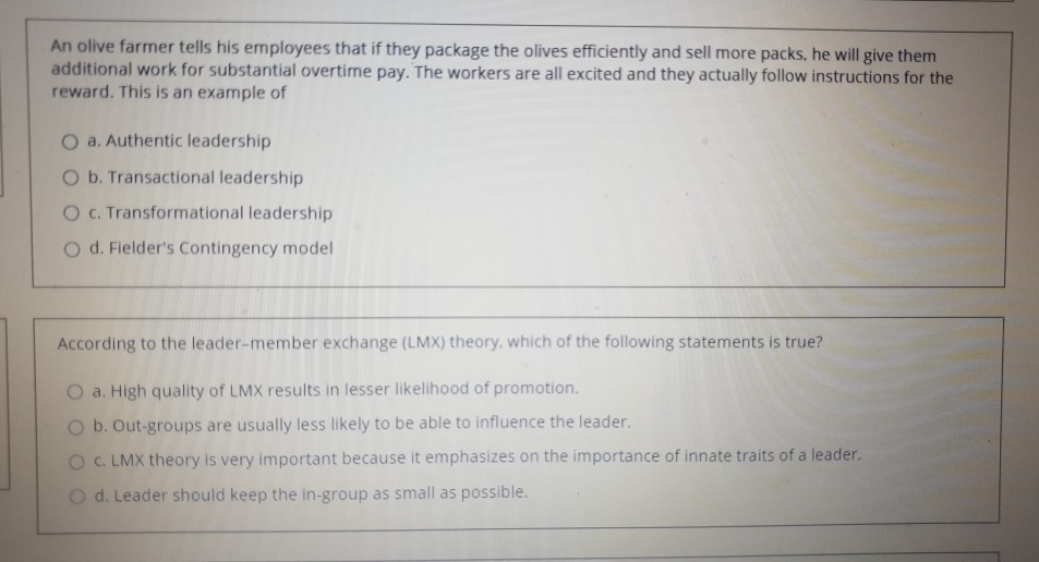 An olive farmer tells his employees that if they