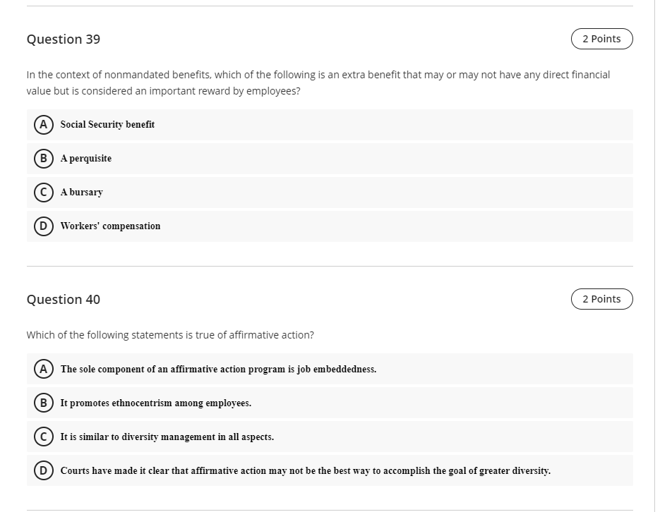 Question 35 2 Points Tessy, a senior accountant