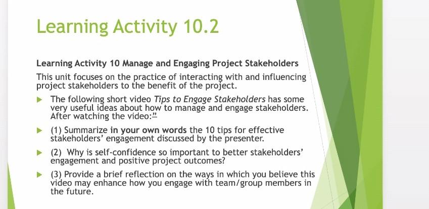 Learning Activity 10.2 Learning Activity 10