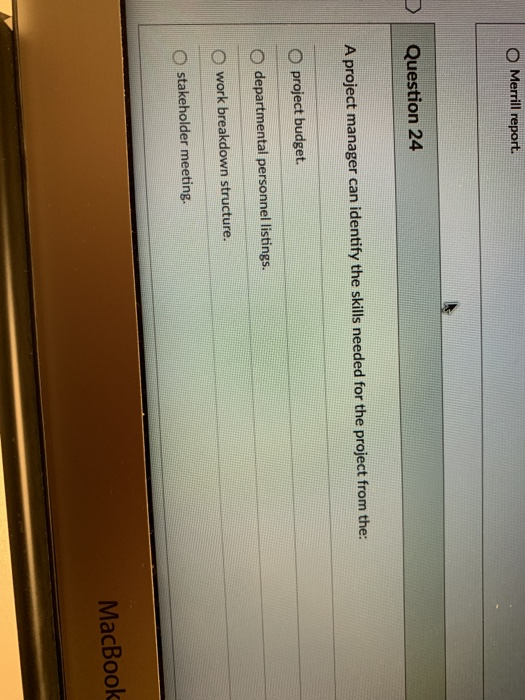 Question 11 4 pts The Analytic Hierarchy Process