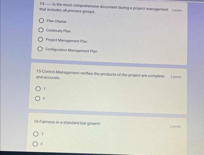 14 is the most comprehensive document during a