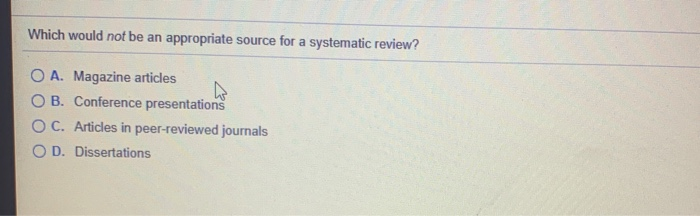 Which would not be an appropriate source for a