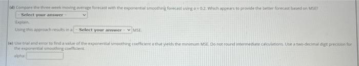 Consider the following time series data. Week