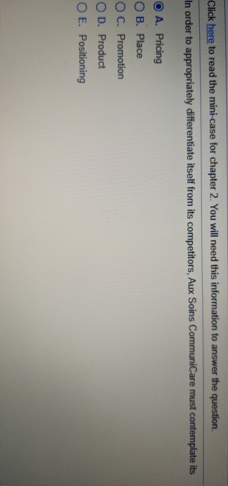 Click here to read the mini-case for chapter 2.