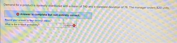 can you explain why this is wrong Demand for a