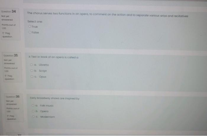 music apperciation please help Den 34 The chorus