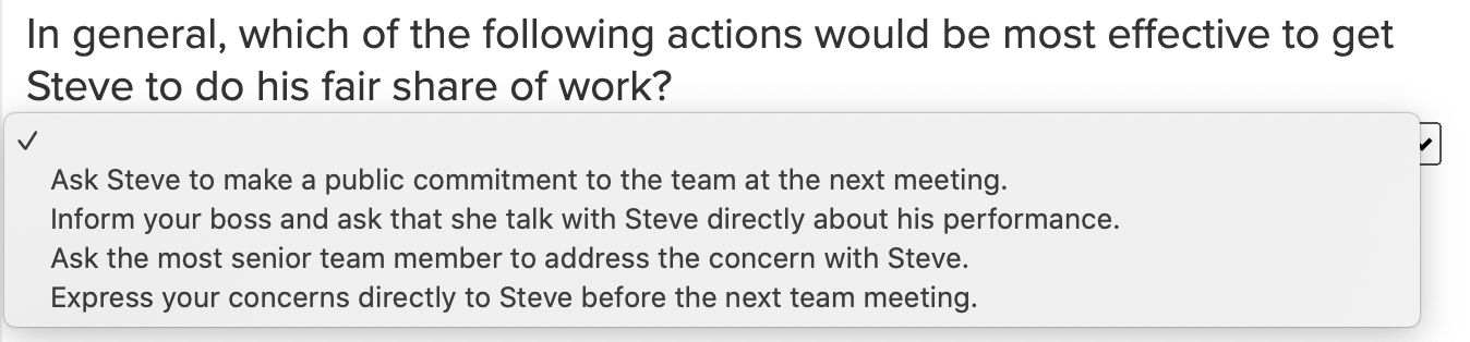 project done. And another teammate acknowledged
