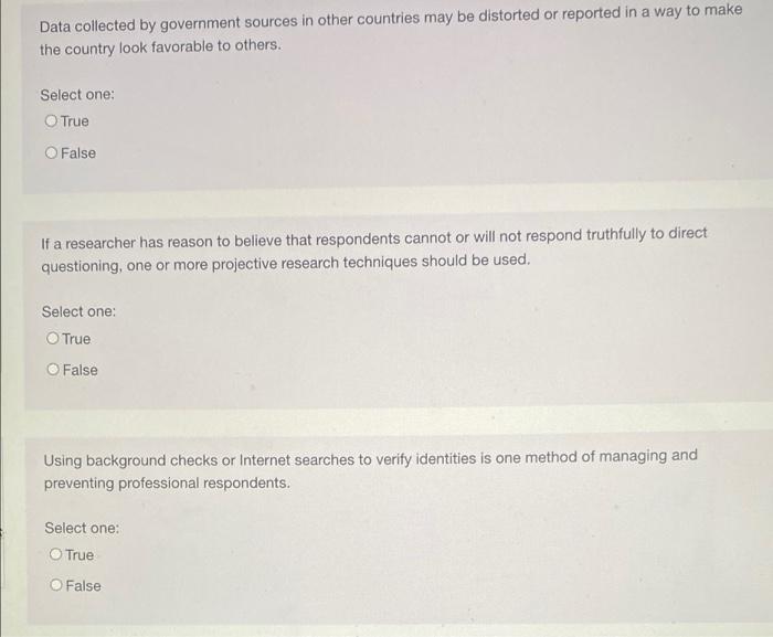 Data collected by government sources in other