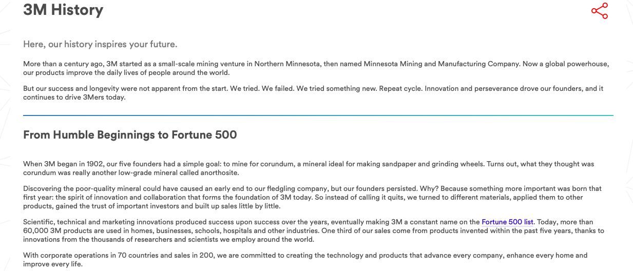 Peruse the business group listings for 3M company