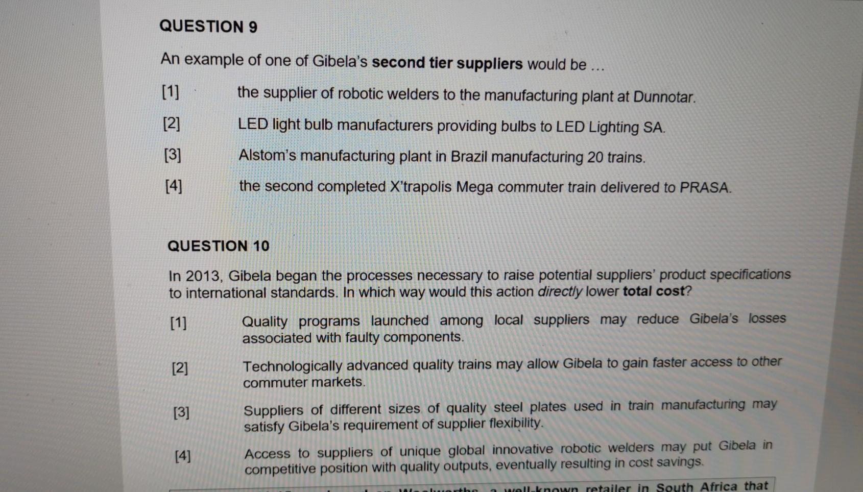ADDENDUM E: CASE STUDY FOR ASSIGMENTS (SEMESTERS