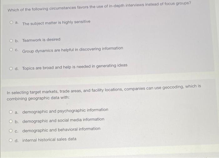 Which of the following circumstances favors the