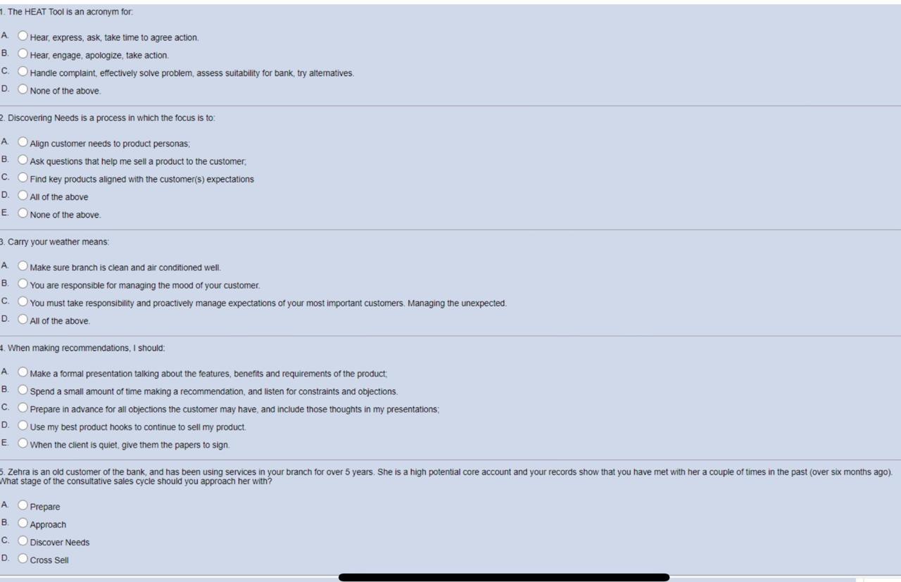 1. The HEAT Tool is an acronym for A Hear,