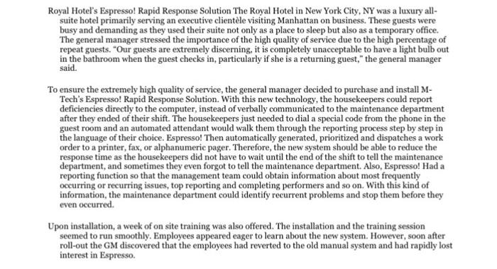 5. What are the elements comprising the four