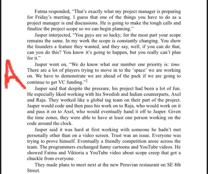 Please read the Case-1.2 "The Hokies Lunch