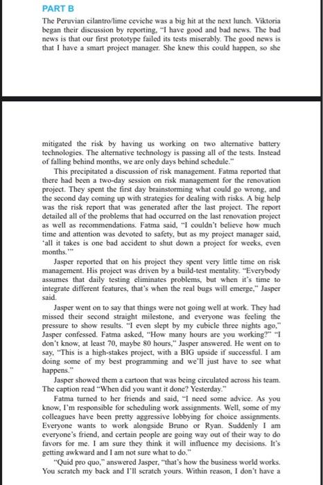 Please read the Case-1.2 "The Hokies Lunch