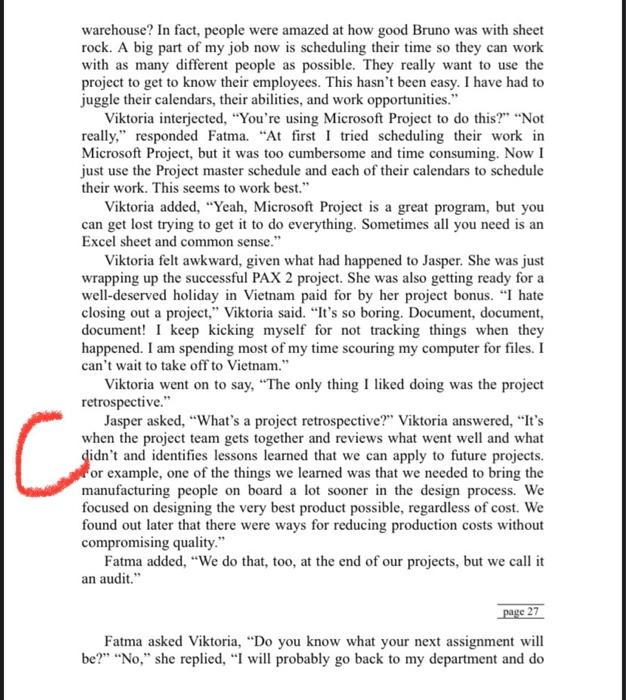 Please read the Case-1.2 "The Hokies Lunch