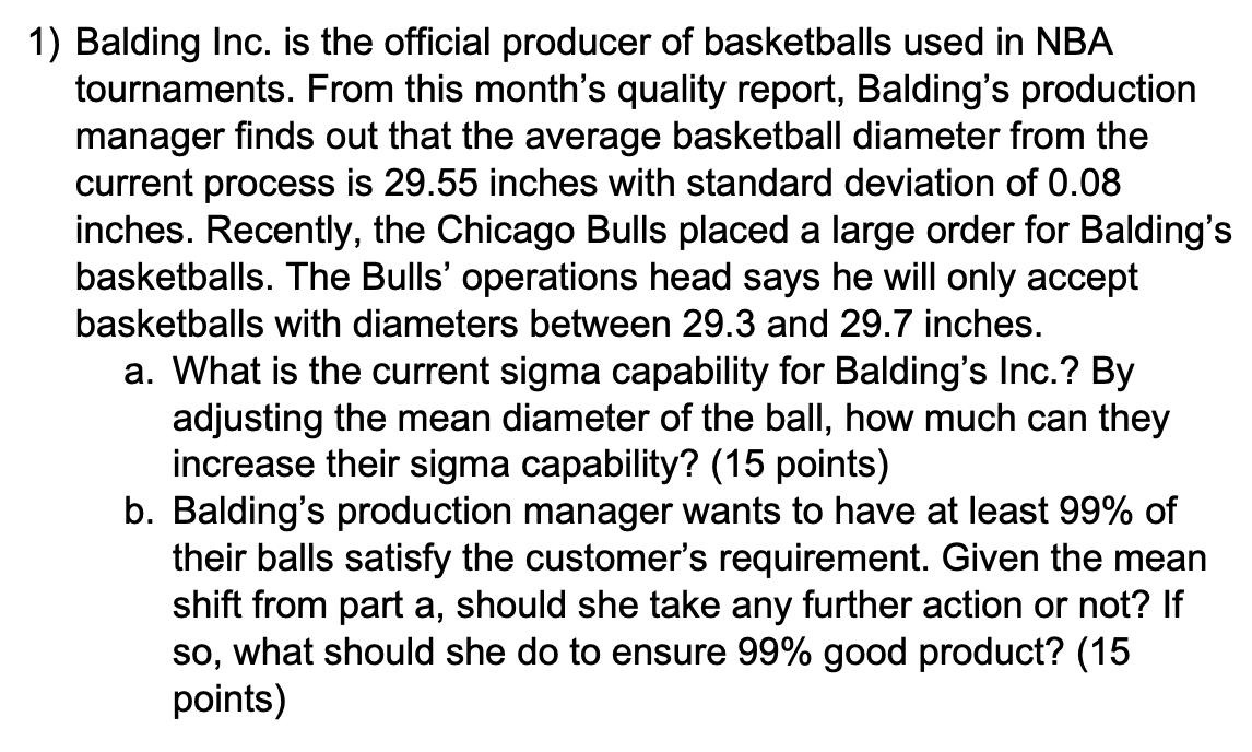 1) Balding Inc. is the official producer of