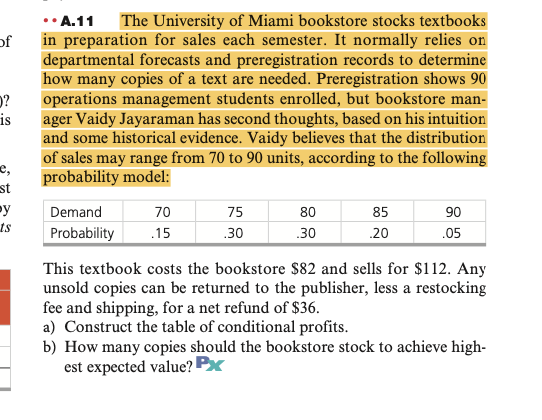 please make decision table for this prob and