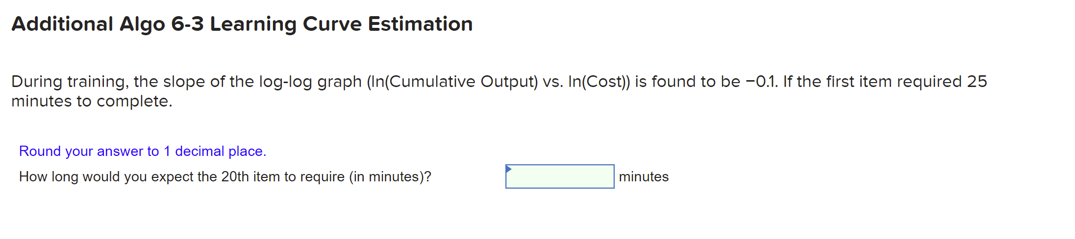 Additional Algo 6-3 Learning Curve Estimation