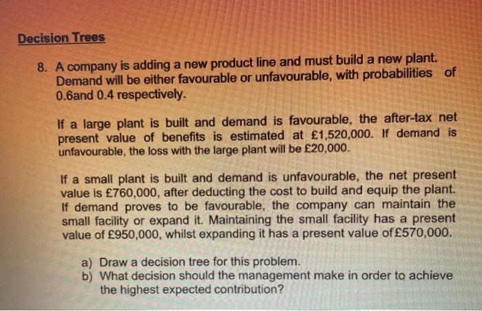 Full decision tree for this question and What