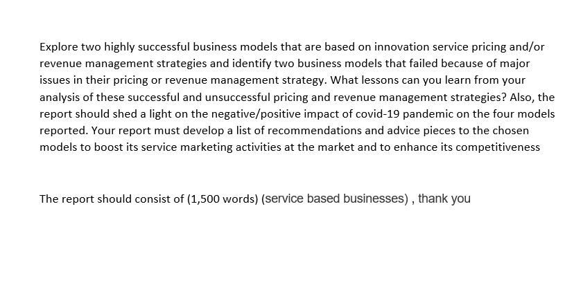 Explore two highly successful business models