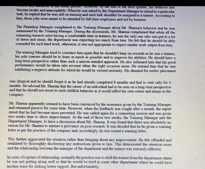 09. (a) Modern Industries Ltd. (MIL) in Bangalore