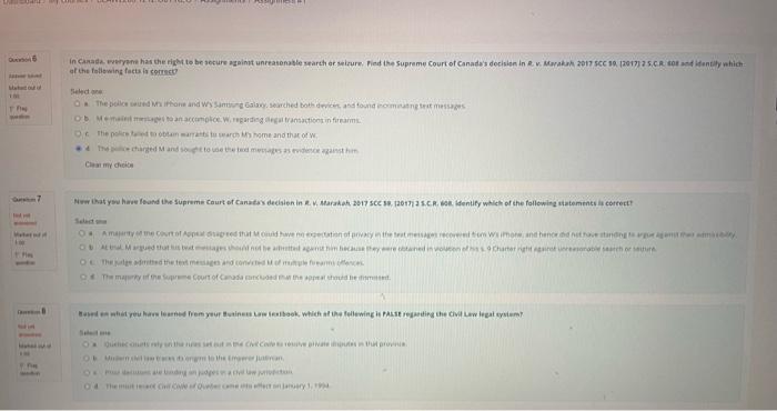 in Canada weryone has the right to be secure