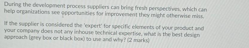 please respond in 5 min During the development