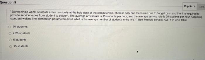 what's the ans between 2.25 or 15 ? Question 9 10