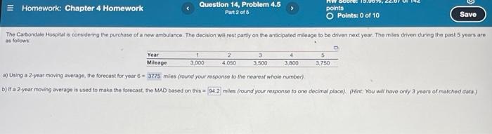 Homework: Chapter 4 Homework Question 14, Problem