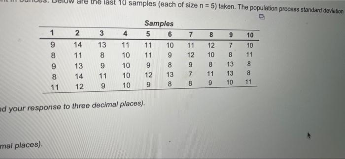 A process that is considered to be in control