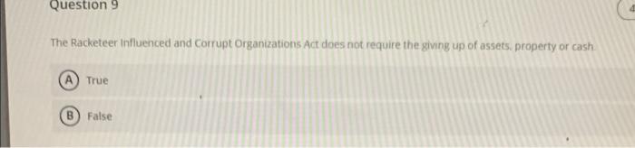 The Racketeer influenced and Corrupt