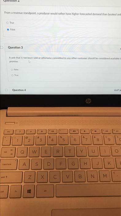 Question From a revenue standpoint, a producer